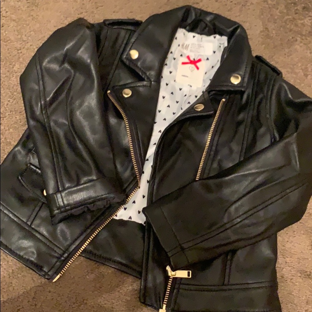 Faux leather jacket